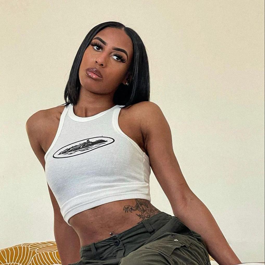 Alcatraz White Tank Top