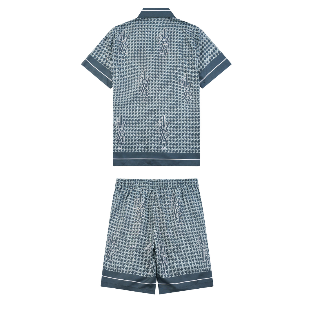 Amr Staggard Silk Short Set