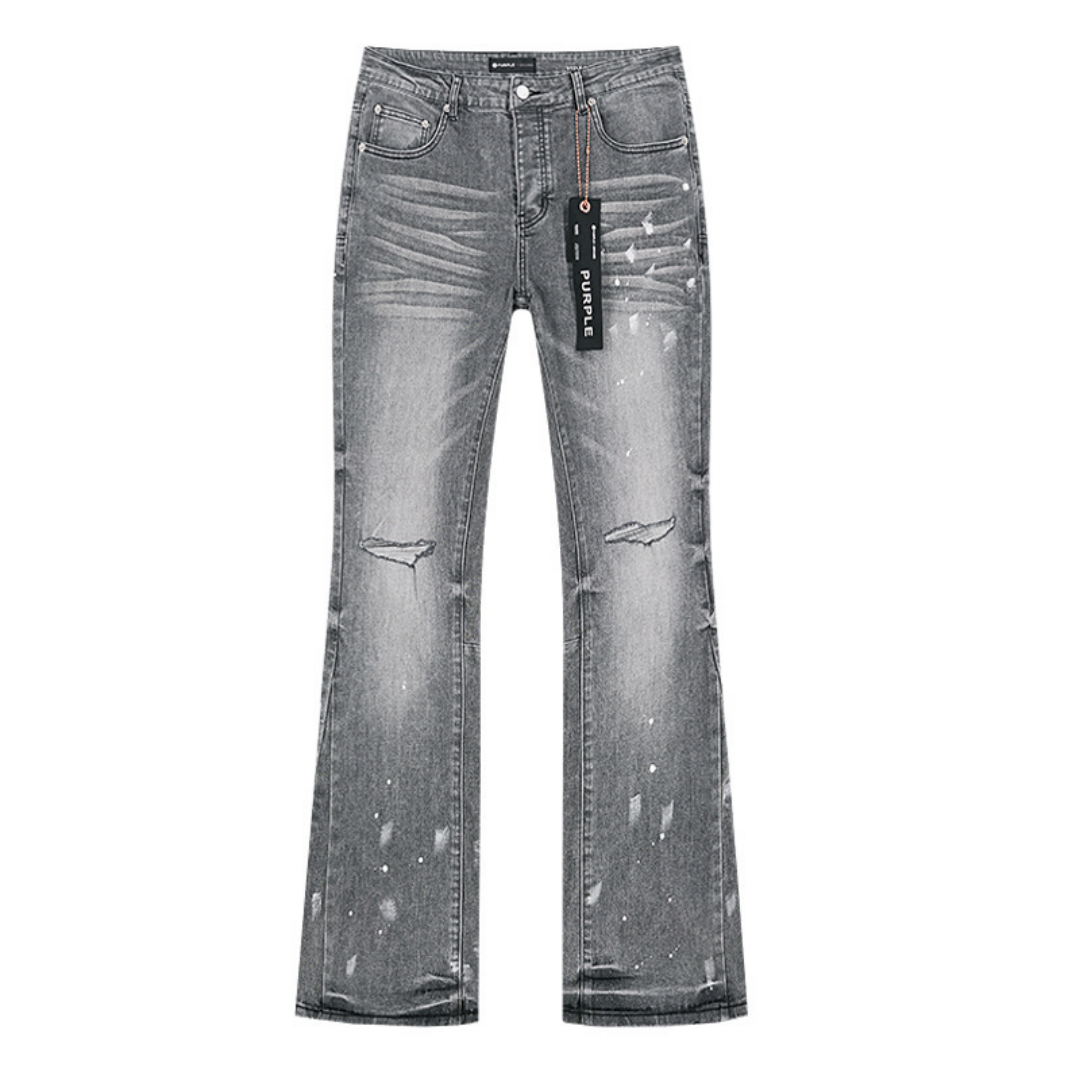 Purple Flared Jeans