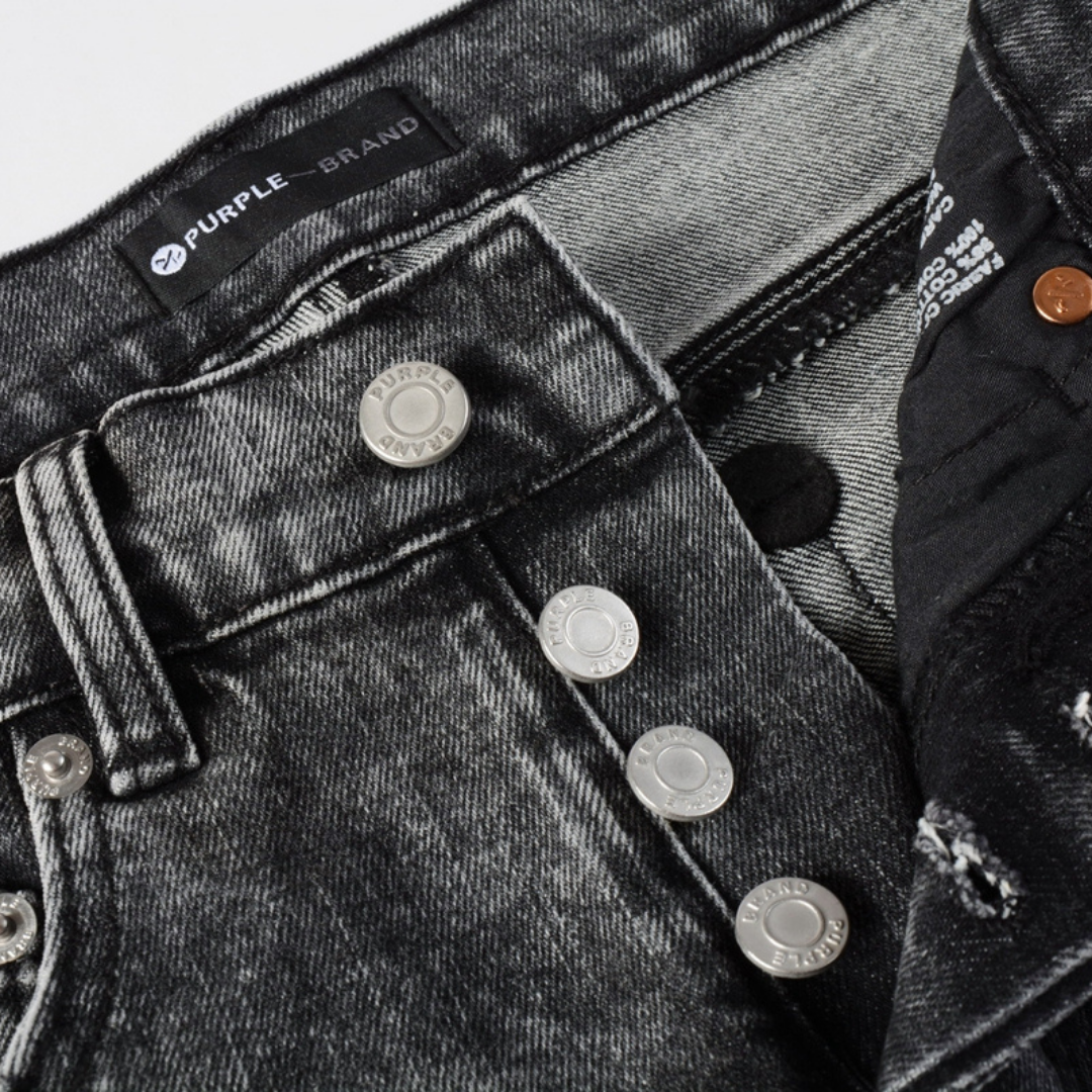 Purple Grey Ripped Jeans