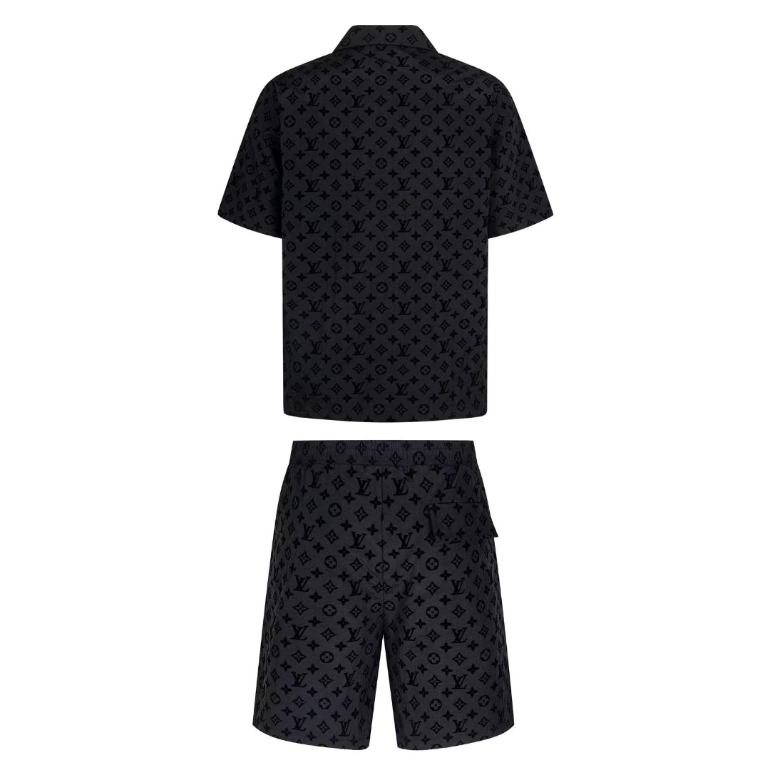 Monogram Short Set Full Black