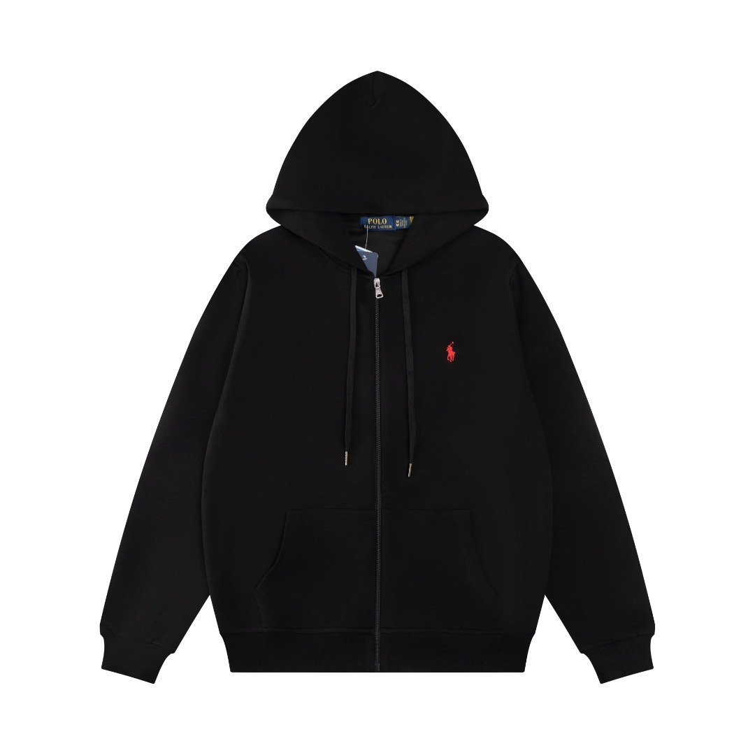 Polo Black Red Jacket
