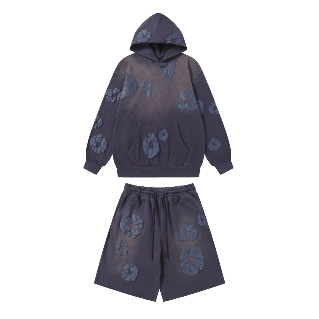 Denim Trs Purple Set