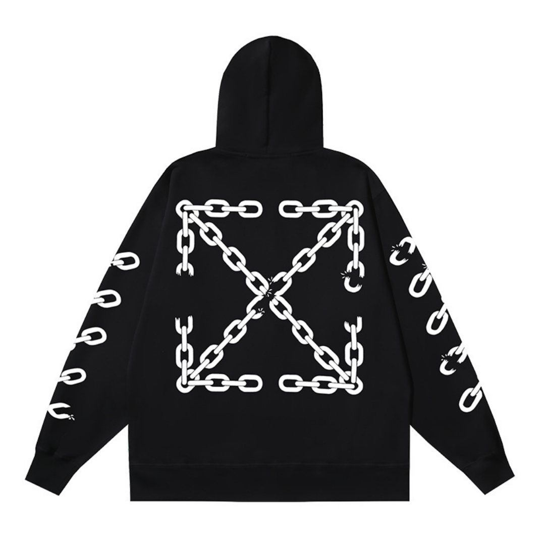 Off-W Monogram Zip Hoodie