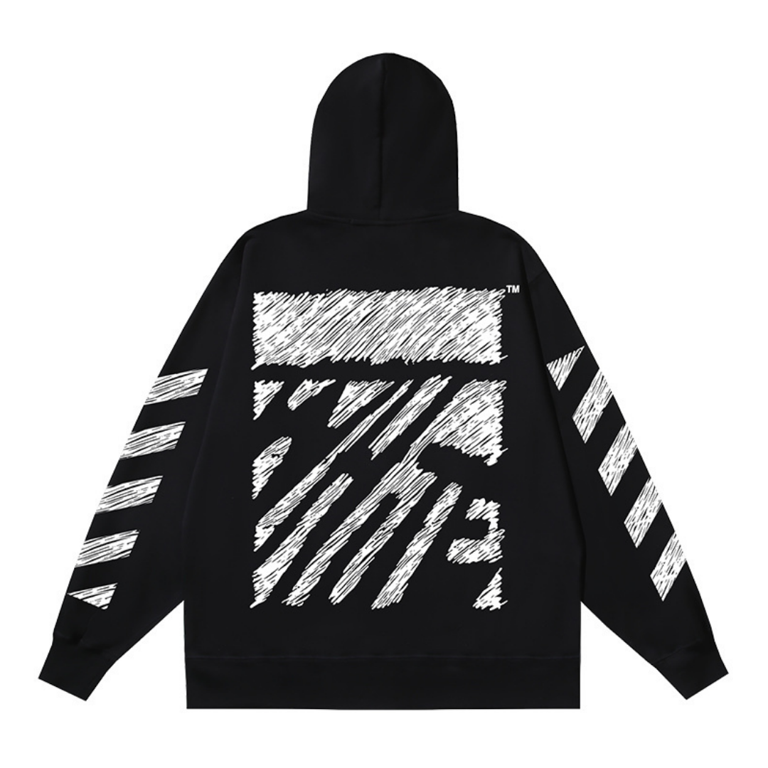 Off-W Monogram Zip Hoodie