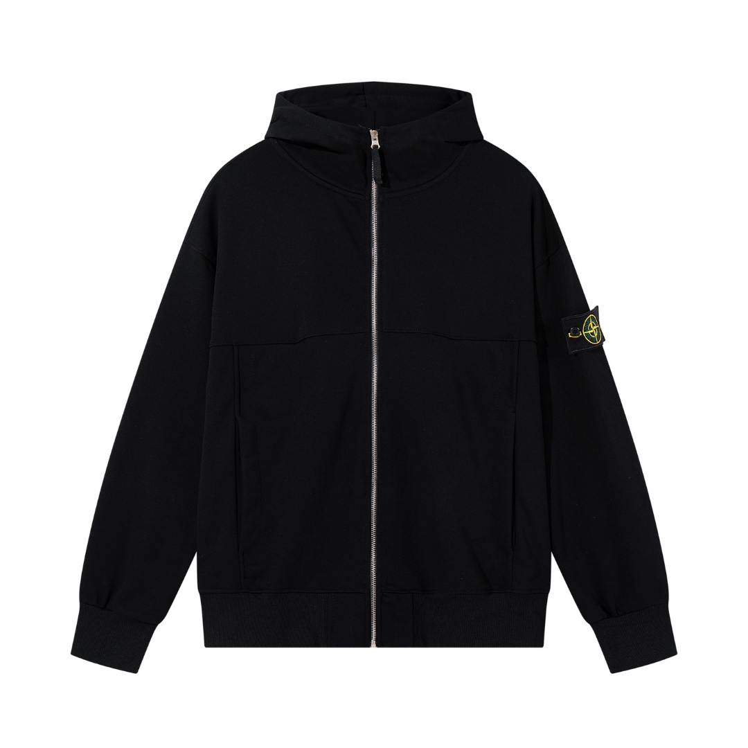 Stone Monogram 4.0 Zip Hoodie