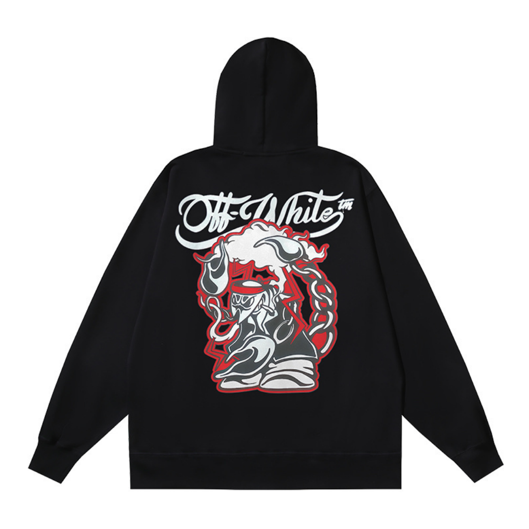 Off-W Monogram Zip Hoodie