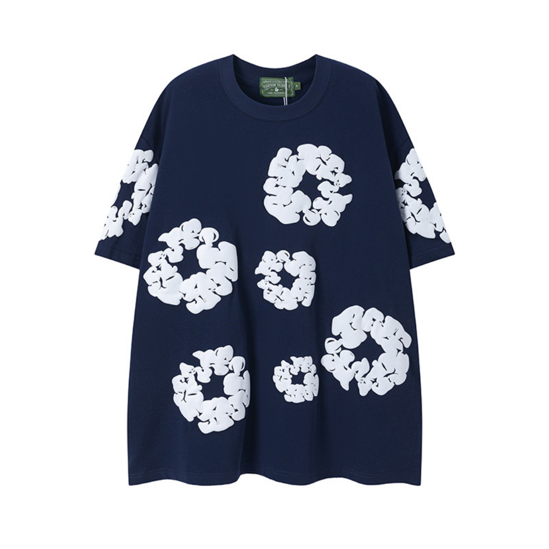 Denim Trs Navy Short set