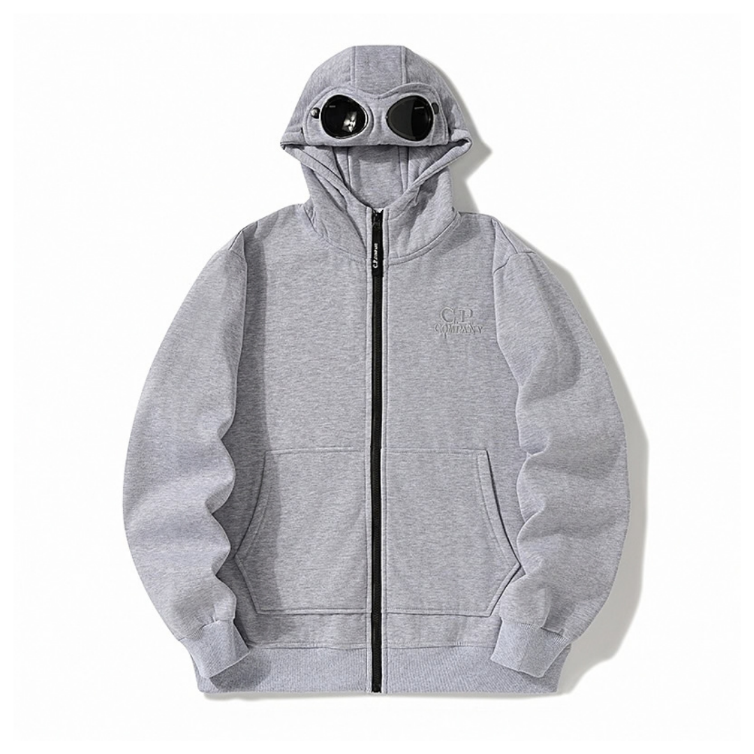 C.P Zip Logo Hoodie