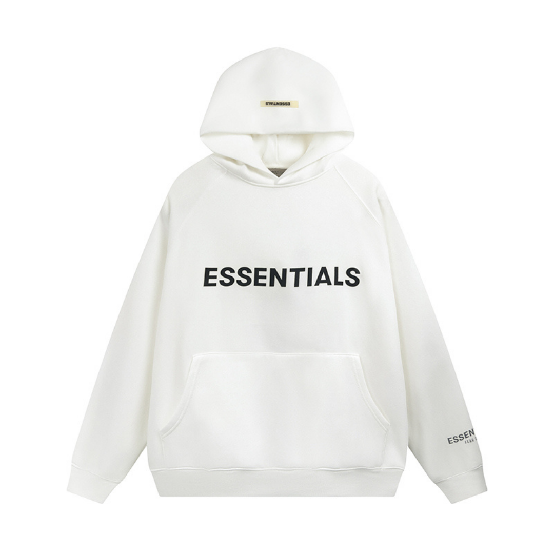 Essentials white Hoodie