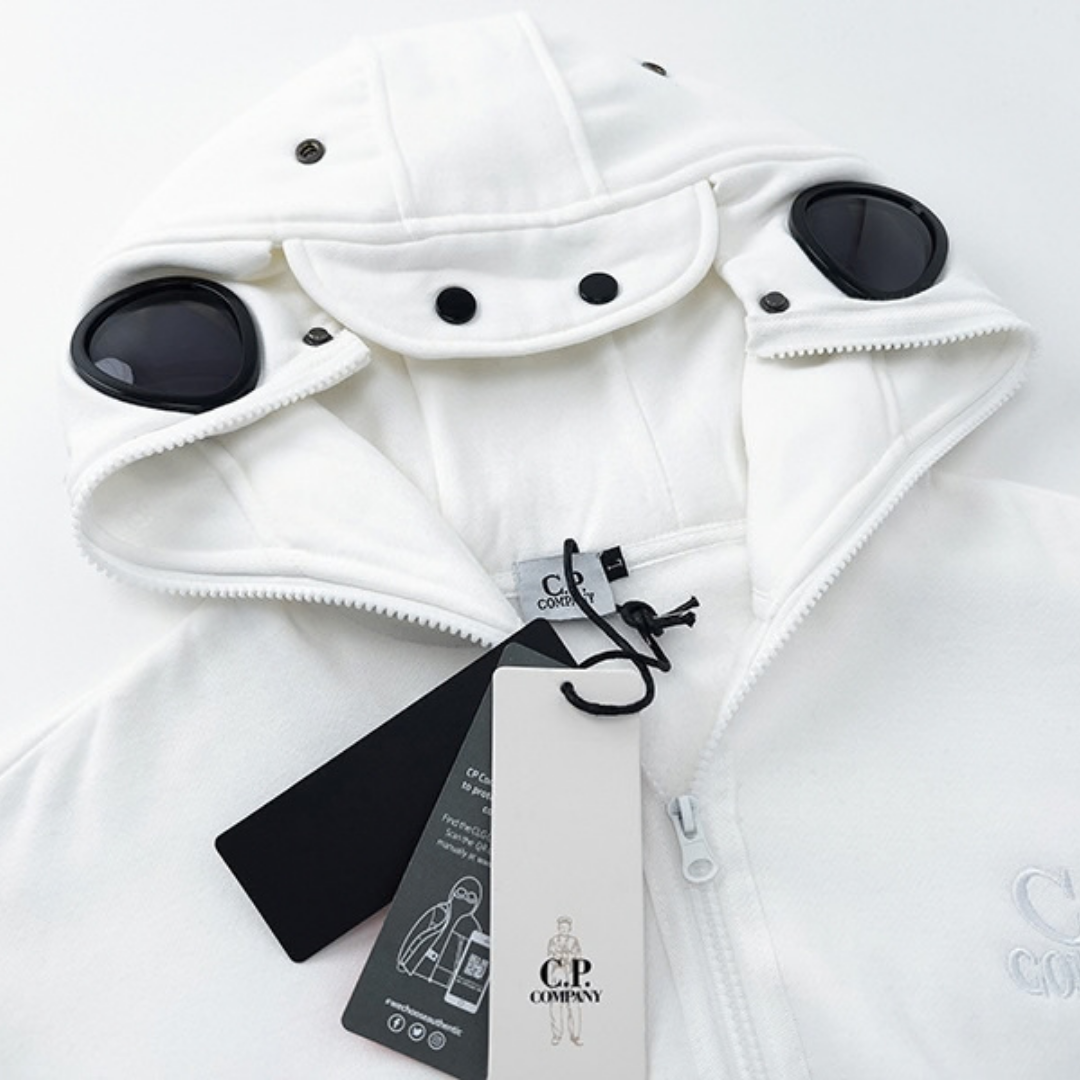 C.P Zip Monogram Hoodie