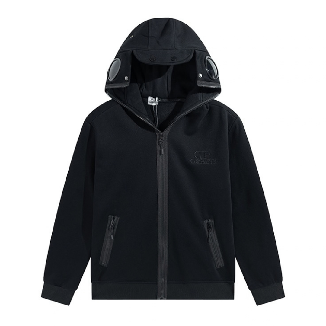 C.P Zip Monogram Hoodie