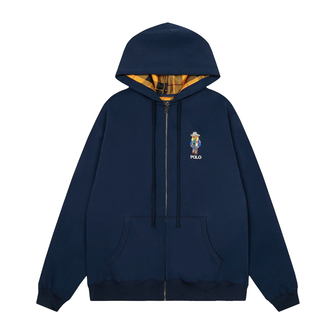 Polo Bear Zip Hoodie