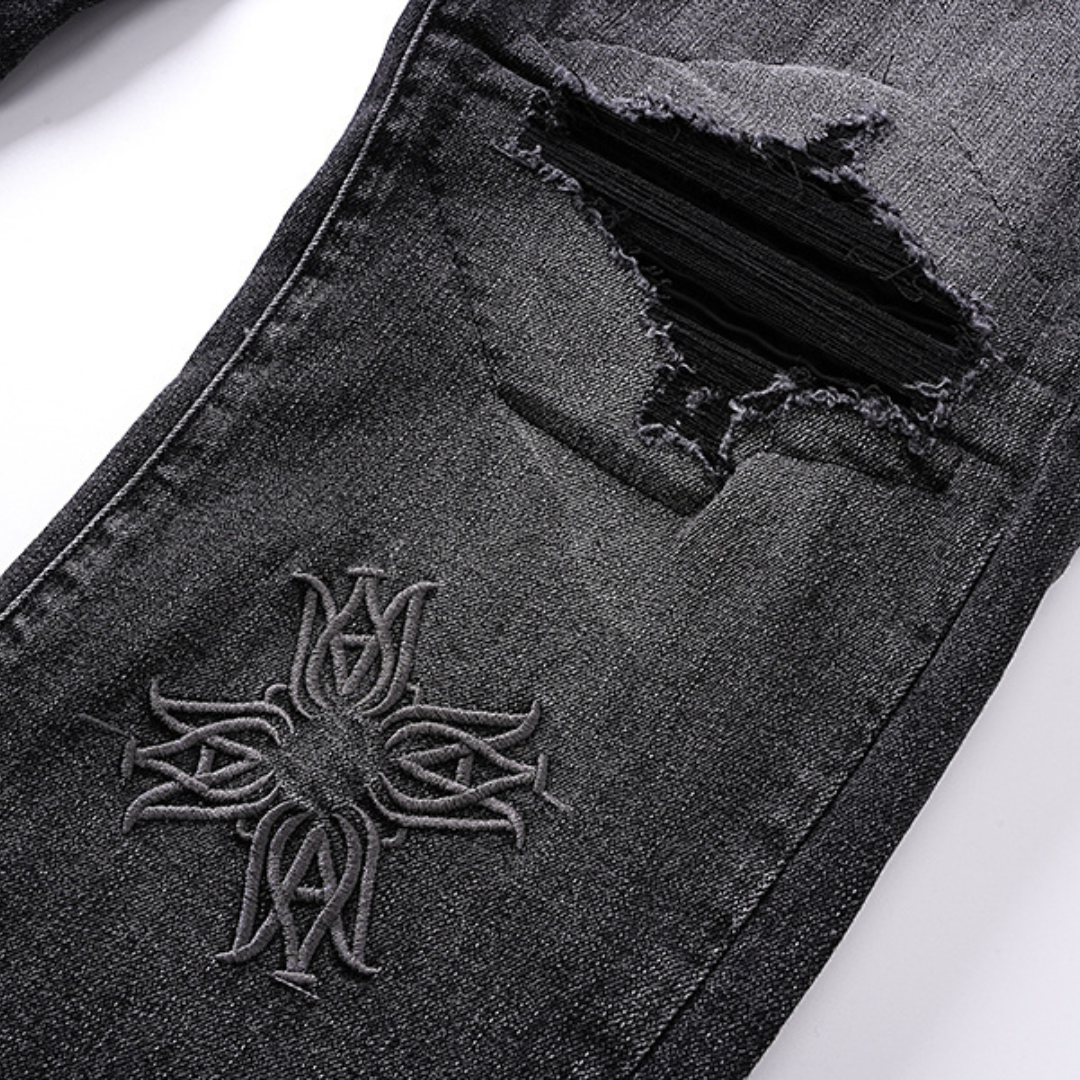 Amr Varsity Logo Jeans