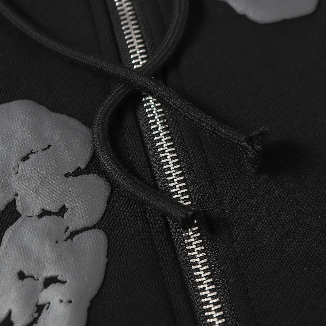 Denim Trs Zip Hoodie