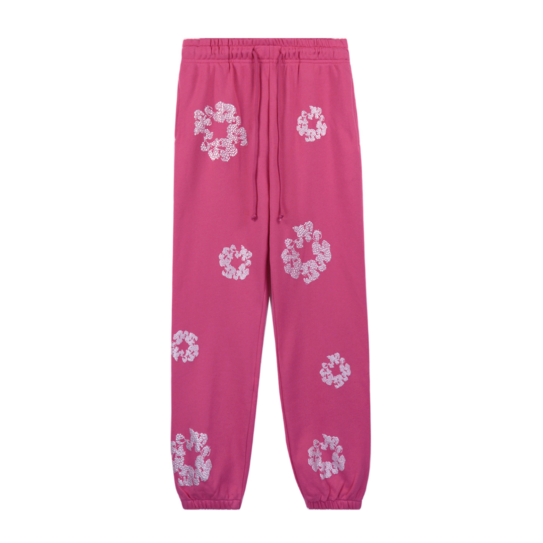 Denim Trs Diamonds Pink Pants