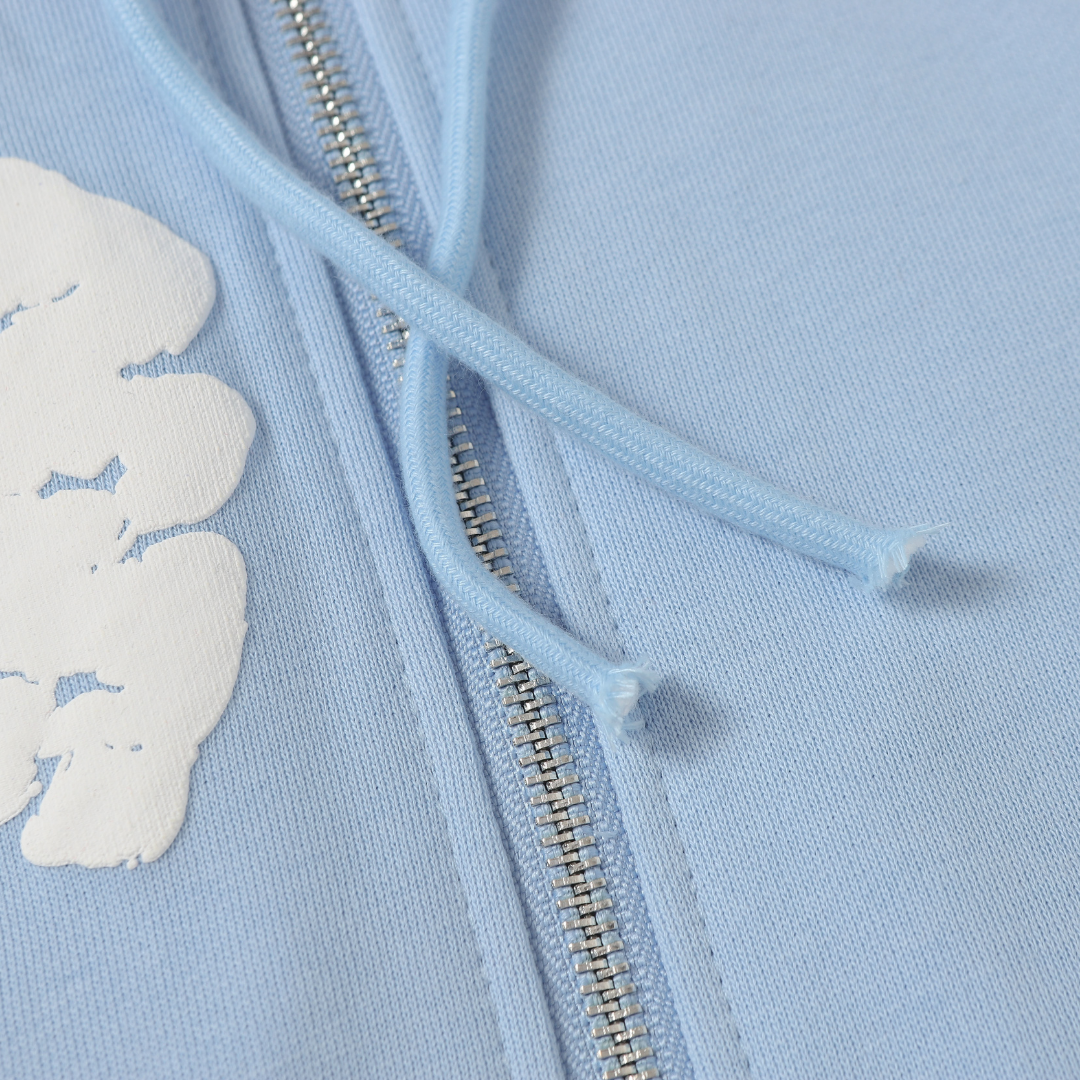 Denim Trs Zip Hoodie