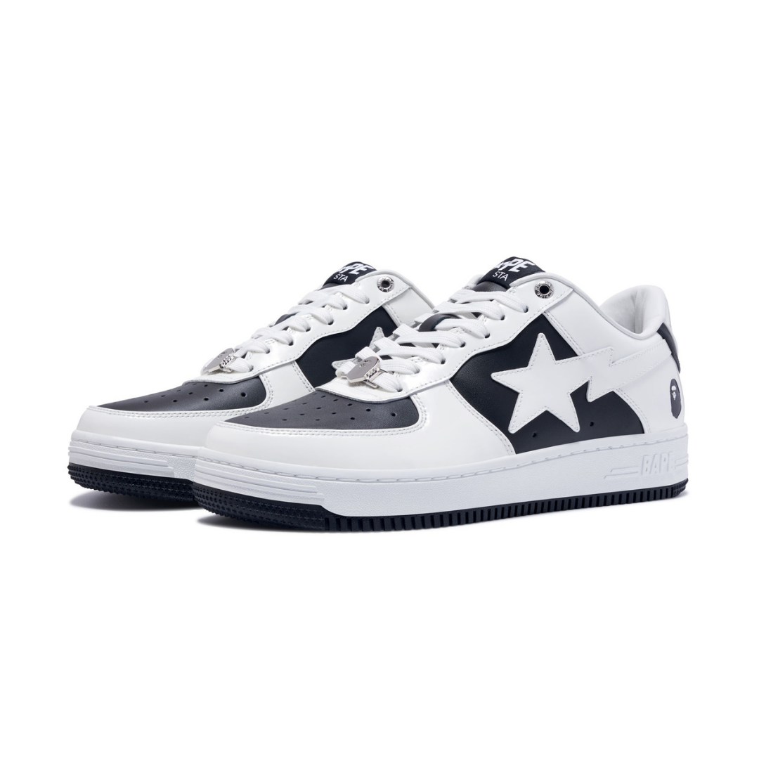 Bape Bapesta Blanco Negro