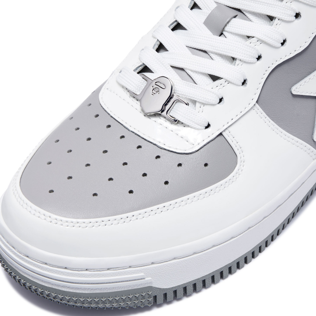 Bape Bapesta Blanco Gris