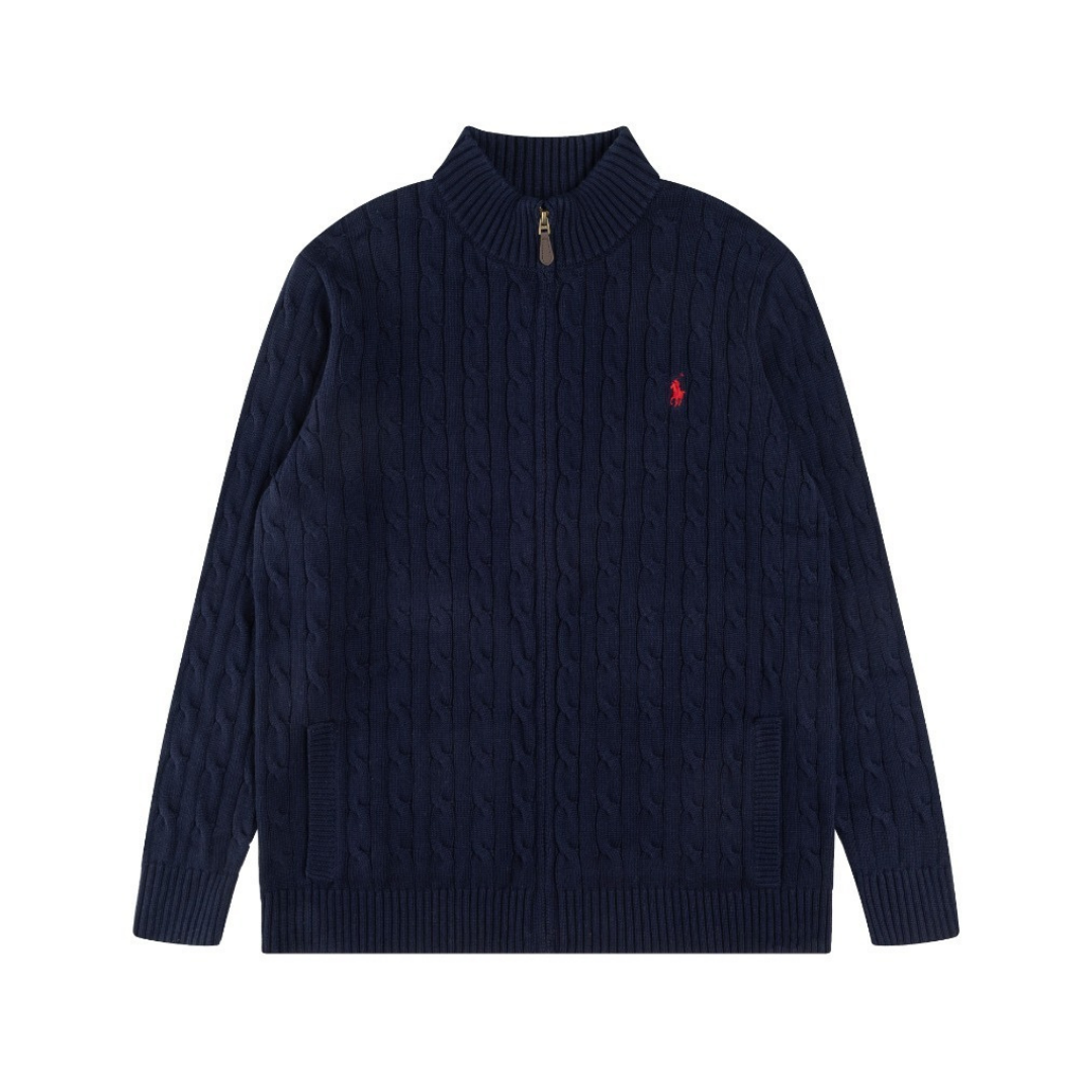 Polo Full Zip Sweater