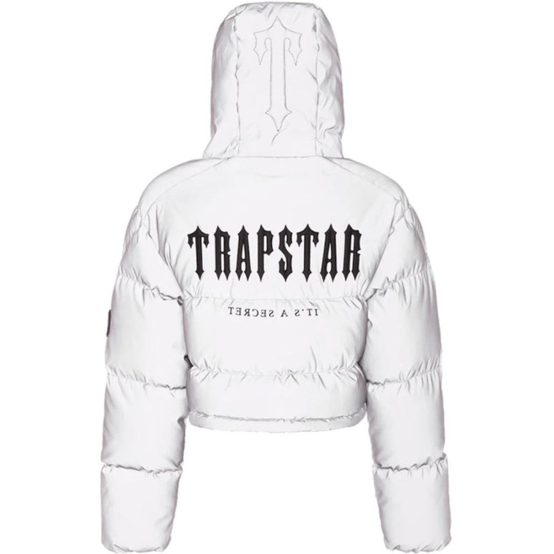 Women Decoded Hooded Grey Reflective Puffer 2.0