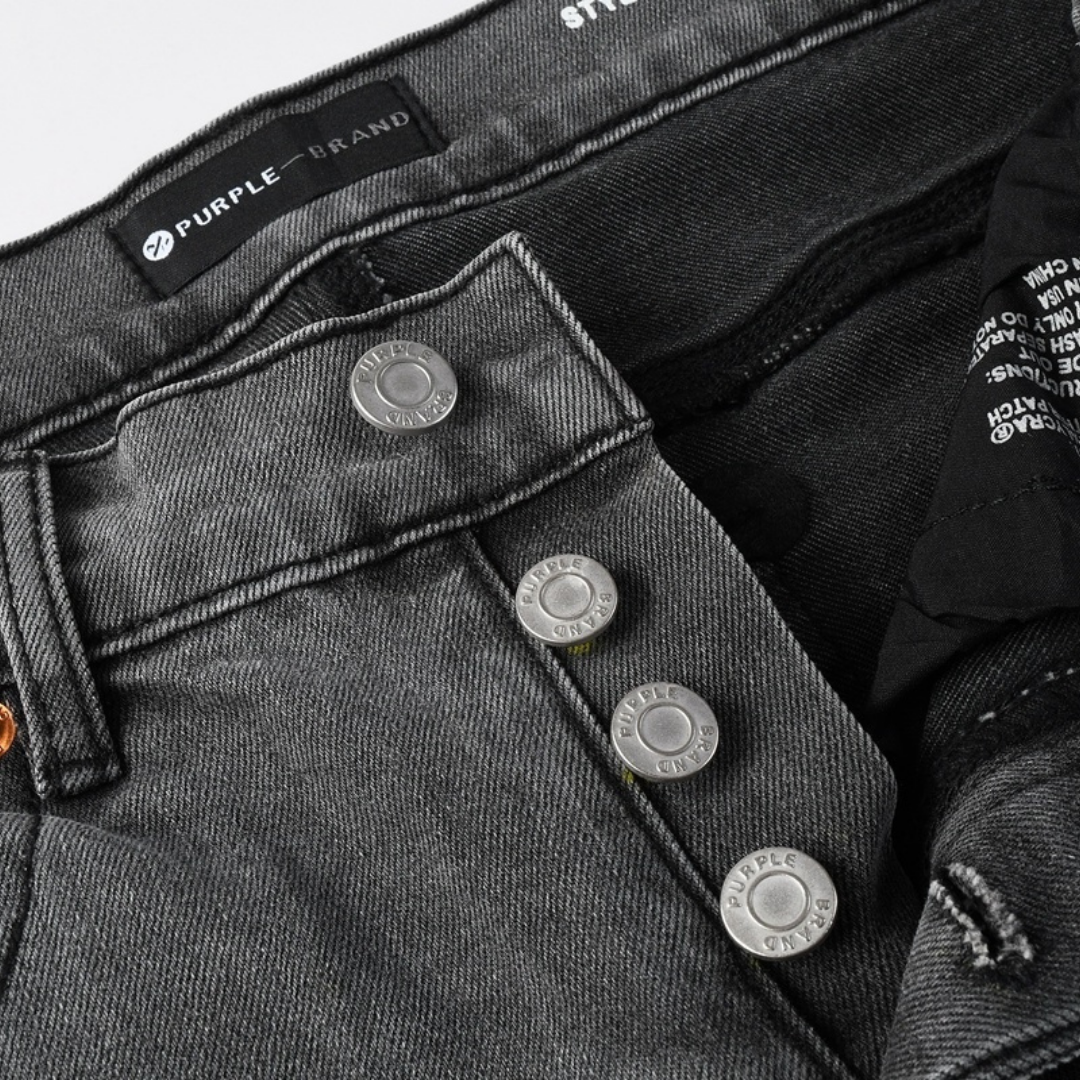 Purple Grey Diamonds Jeans