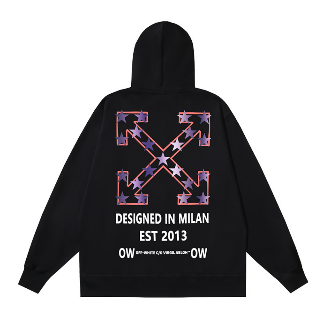 Off-W Monogram Zip Hoodie
