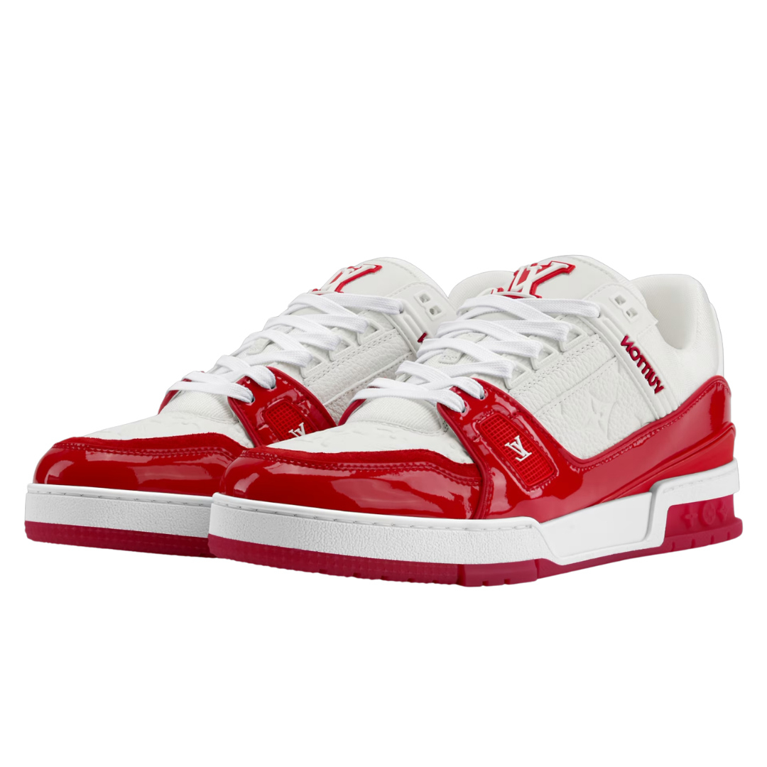 Monogram Red Trainer
