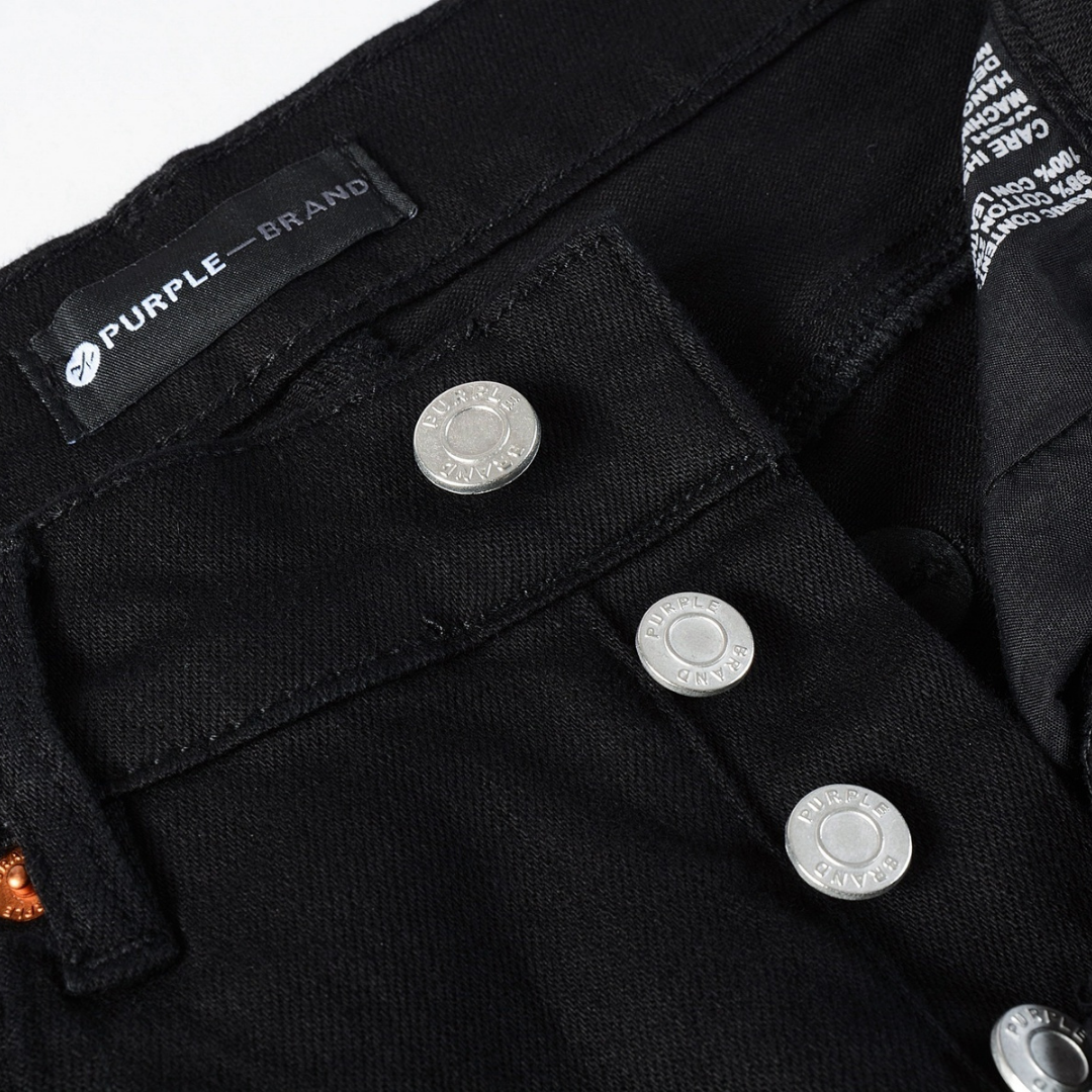 Purple Black Ripped Jeans