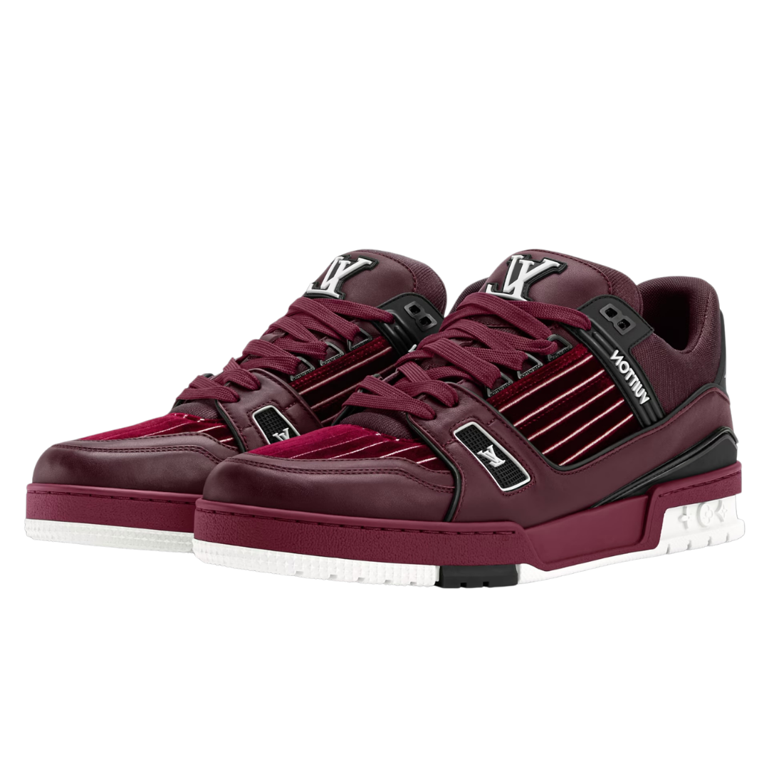 Monogram Burgundy Trainer