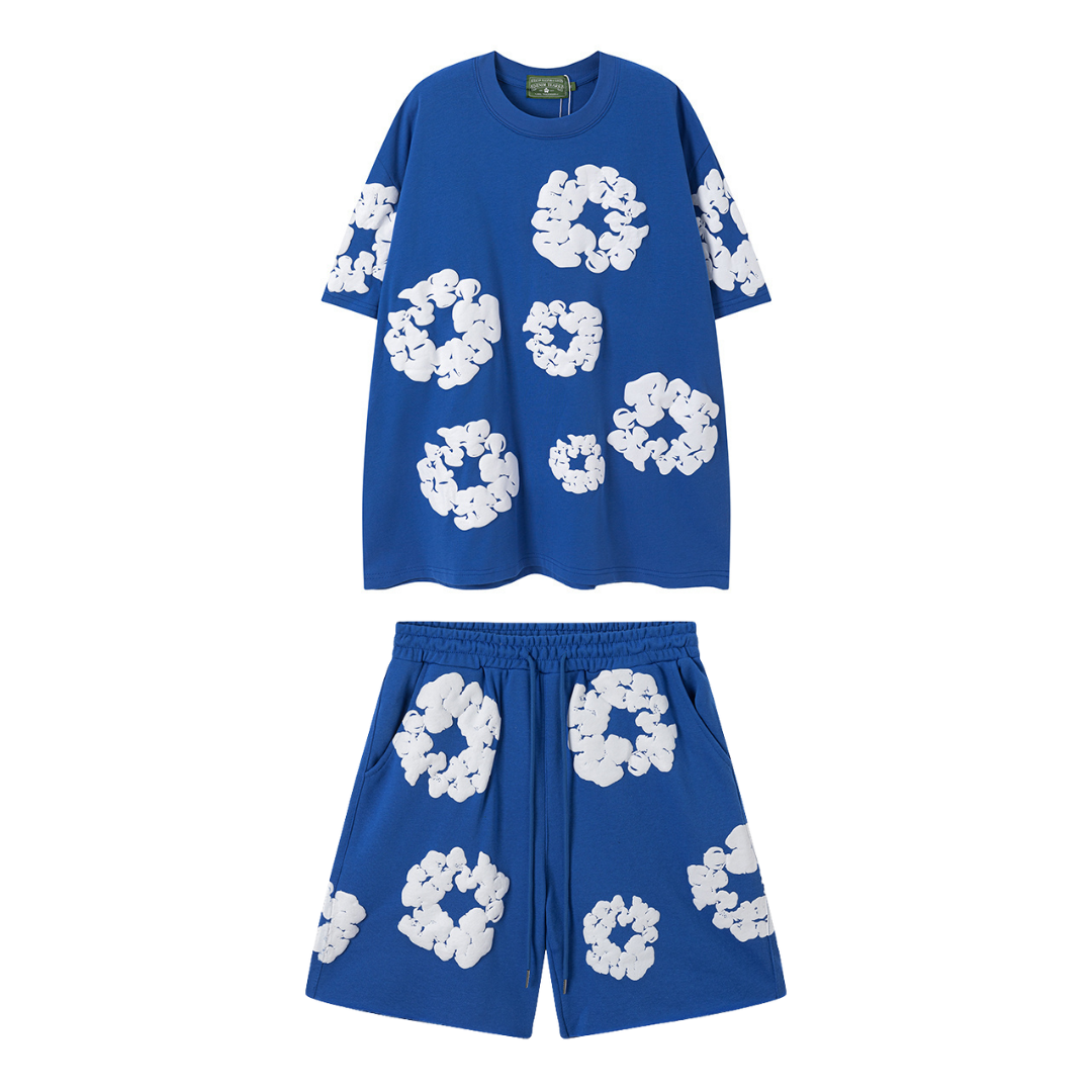 Denim Trs Blue Short set