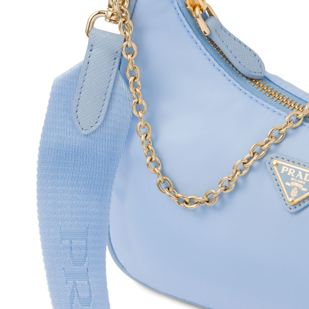 Cloé "2005" Baby Blue Gold Bag