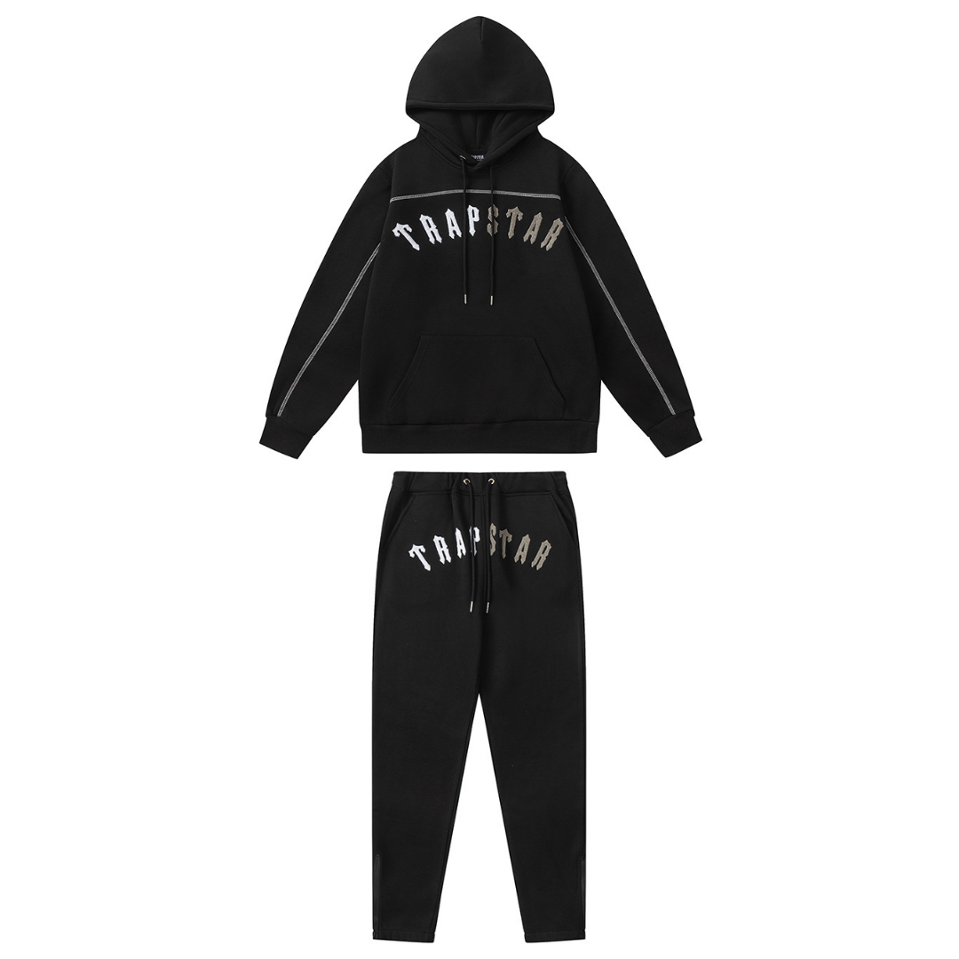 Split Arch Black Tracksuit