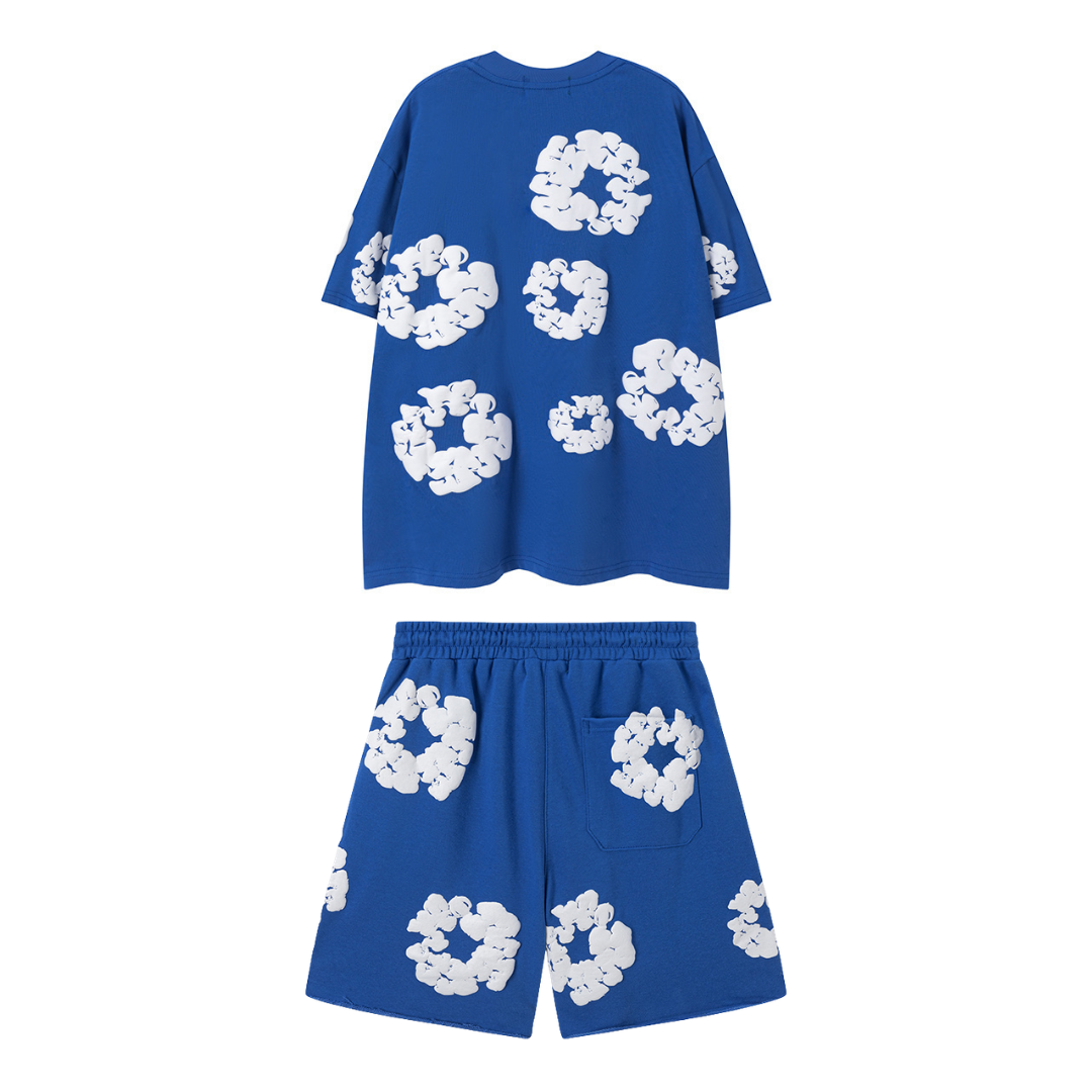 Denim Trs Blue Short set