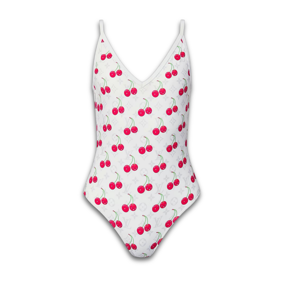 Cherry Monogram Swimsuit