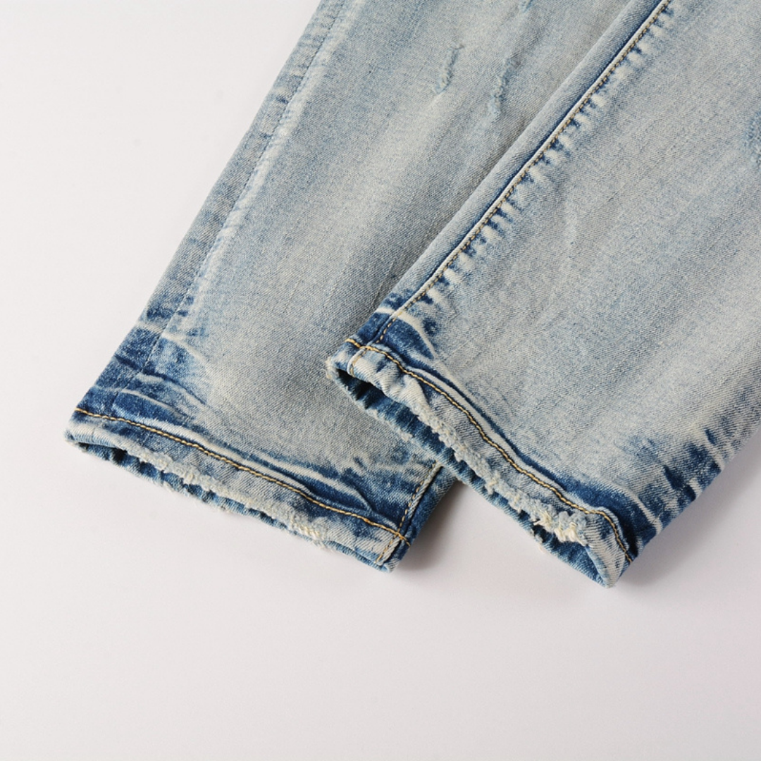 Purple Gradient Light Blue Jeans