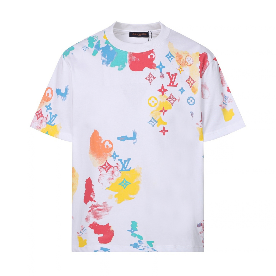 Lv Monogram Spray T-shirt