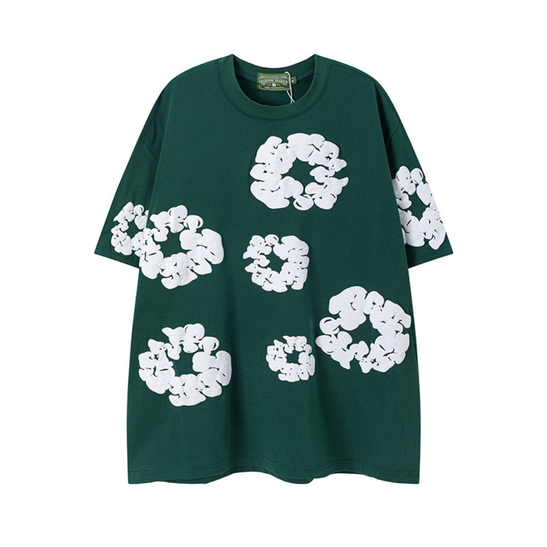 Denim Trs Green Short set