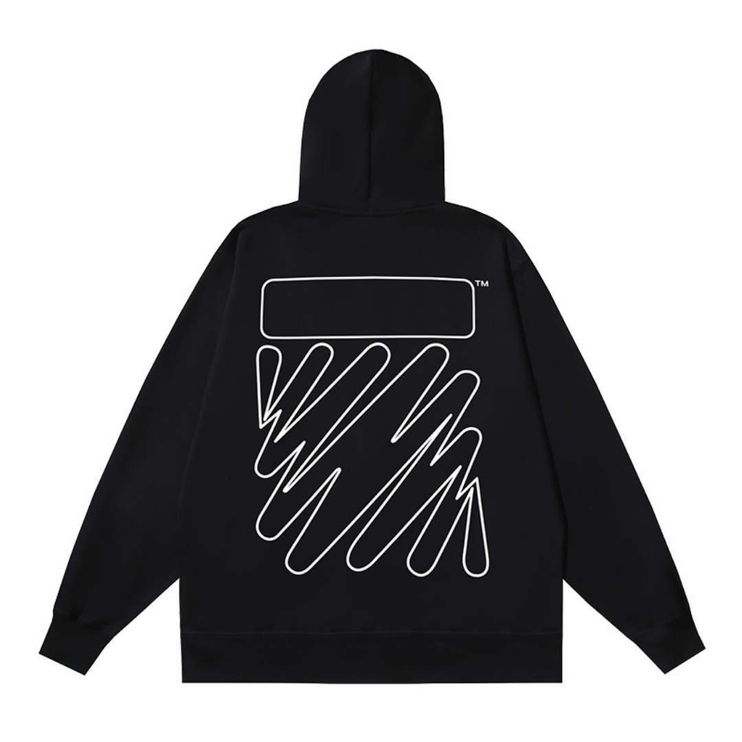 Off-W Monogram Zip Hoodie