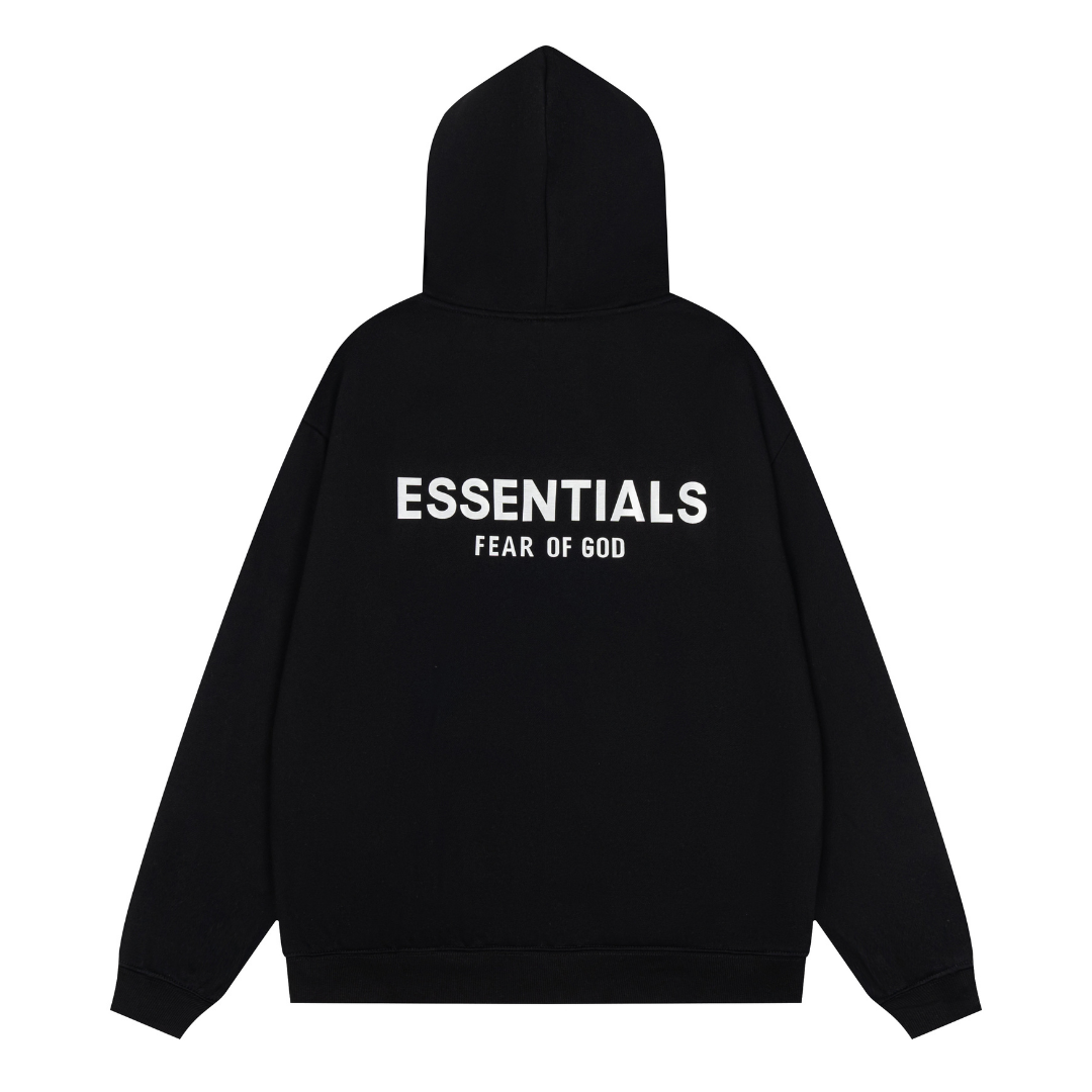 Essentials Relaxed Black Tracksuit