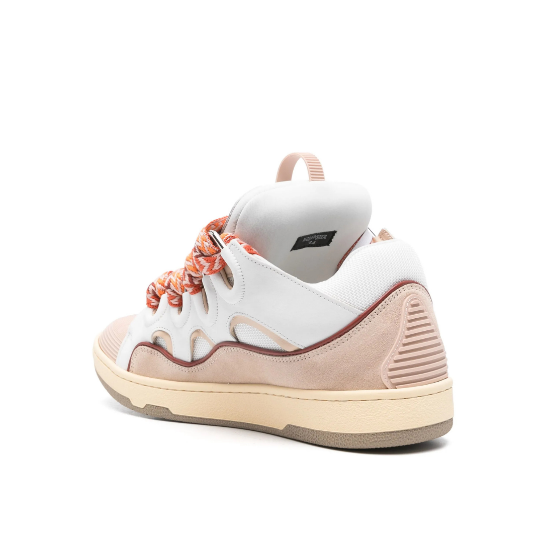 Curb White Orange Pink