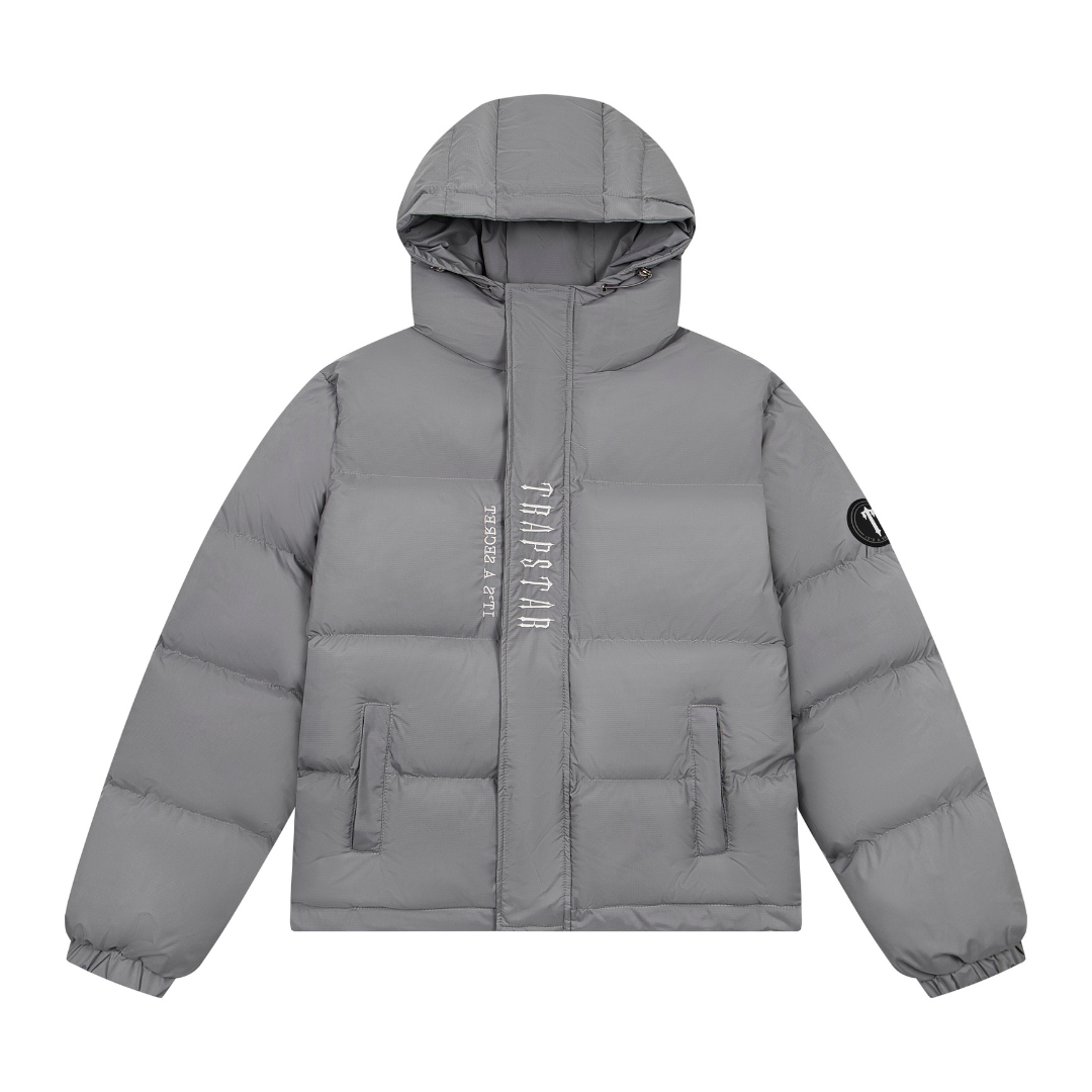 Decoded 2.0 Hooded Puffer Grey Jacket
