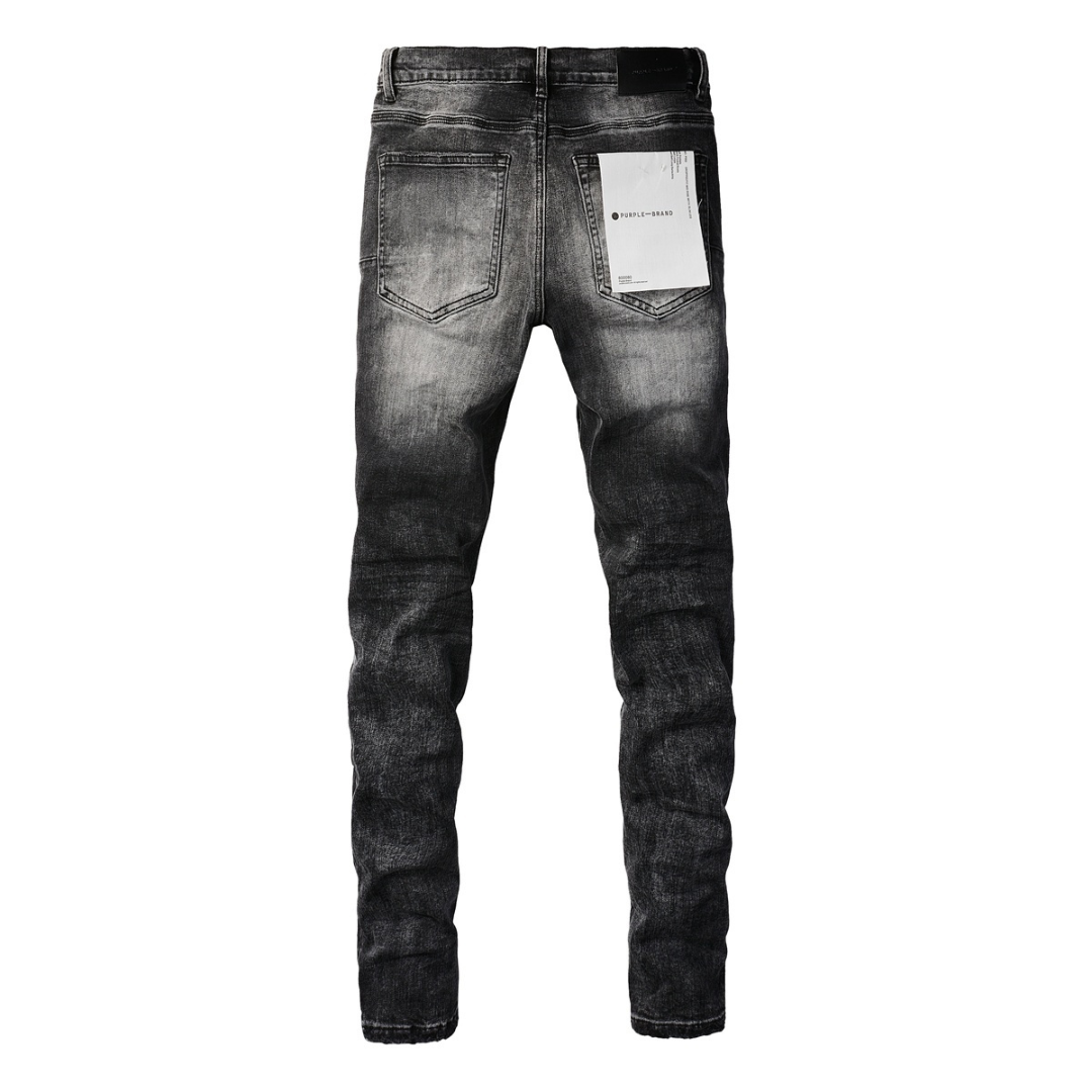 Purple Gradient Black Jeans
