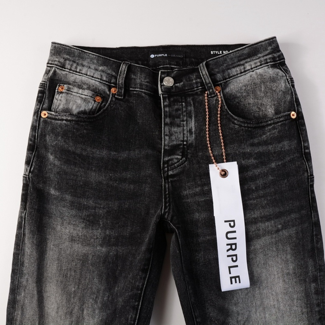 Purple Gradient Black Jeans