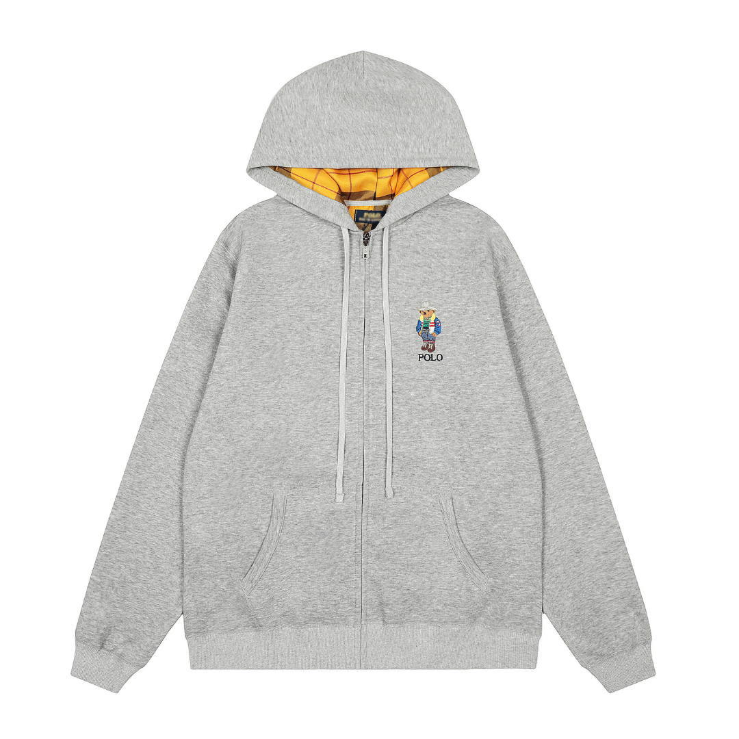 Polo Bear Zip Hoodie