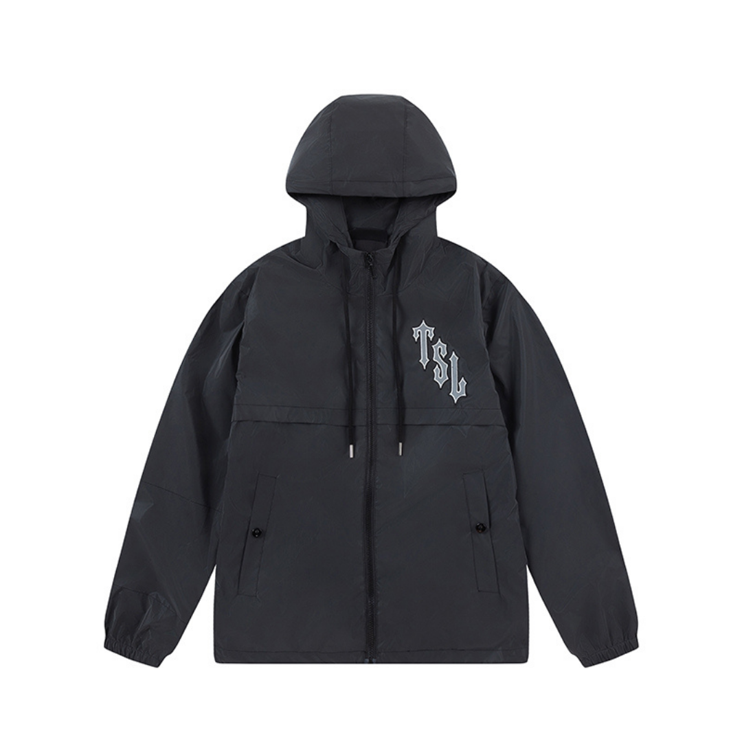 London Shooters Black Reflective Windbreaker