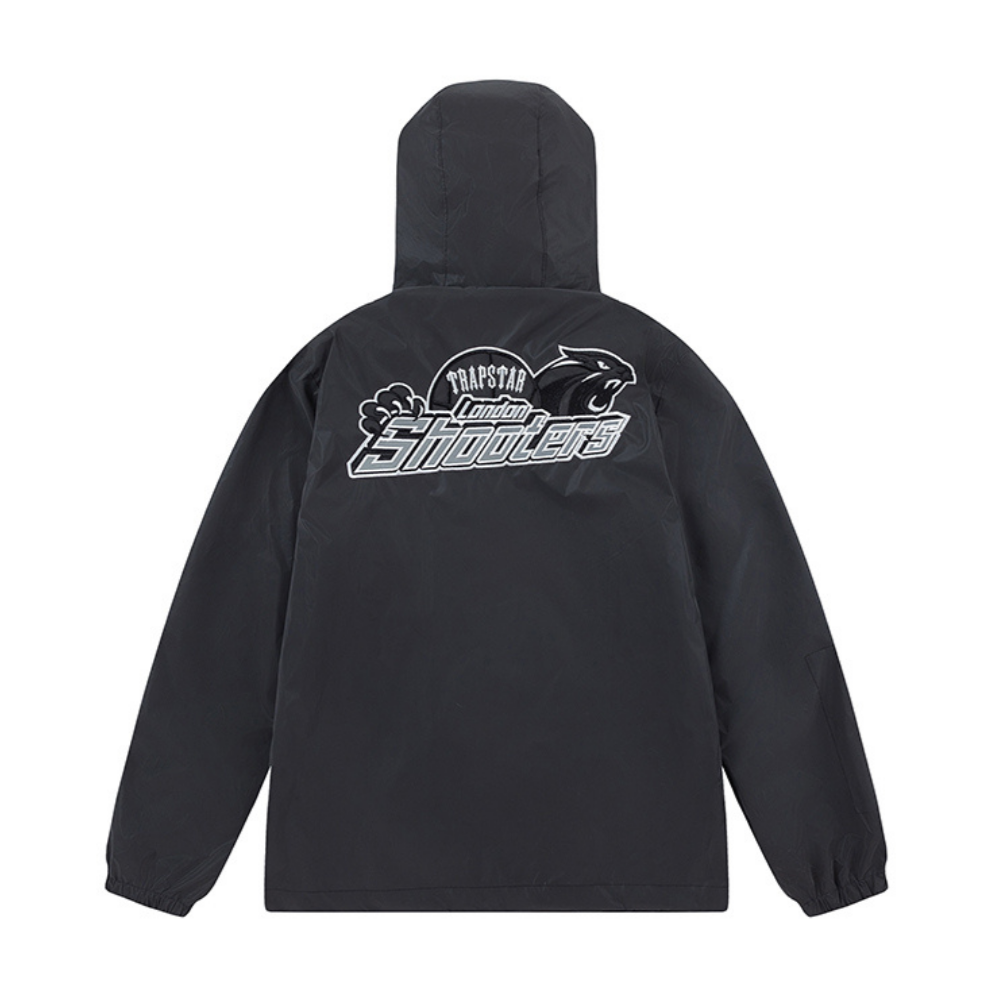 London Shooters Black Reflective Windbreaker