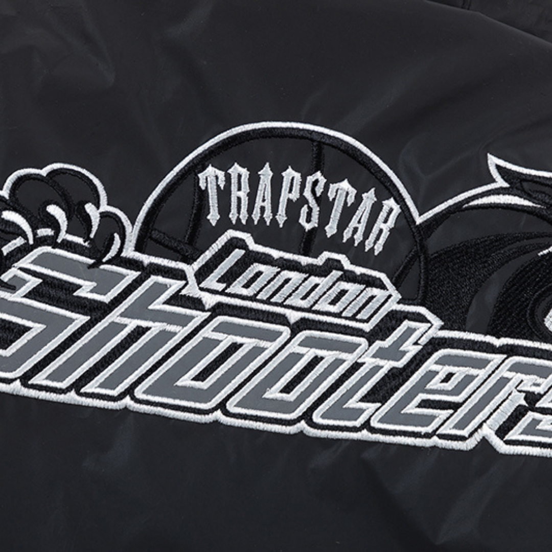 London Shooters Black Reflective Windbreaker