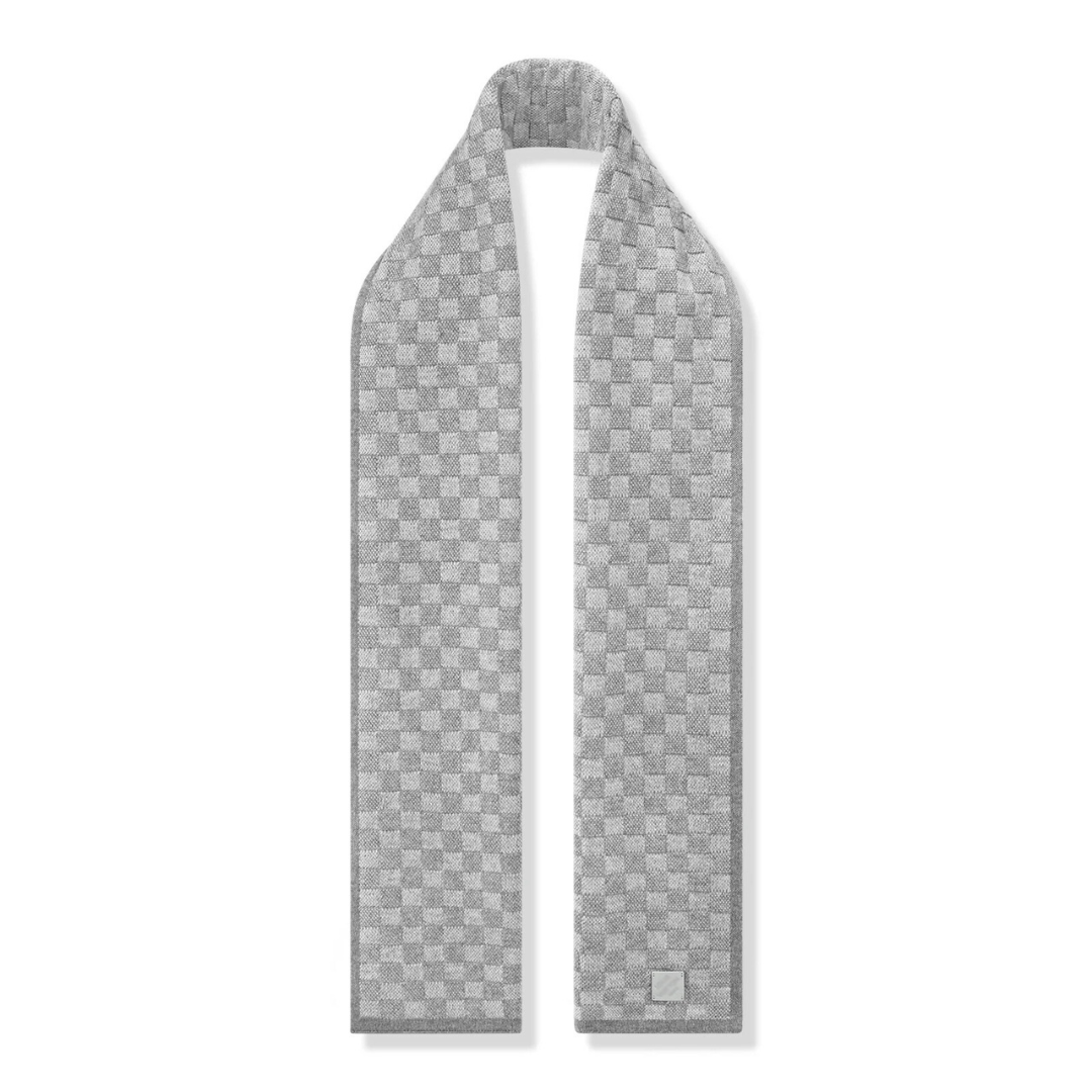 LV Grey Scarf & Beanie