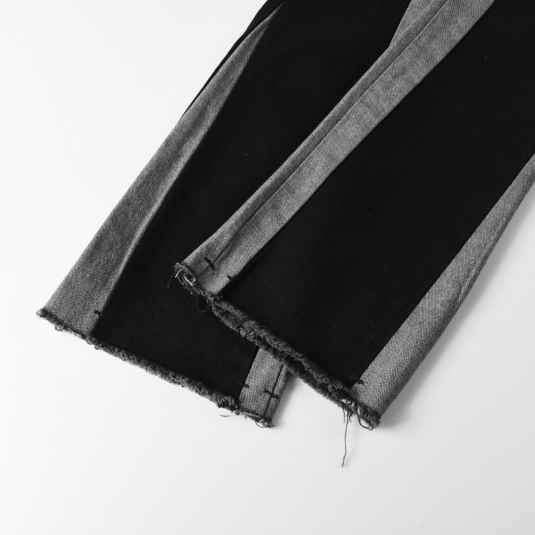 Black Flare Diamonds Jeans